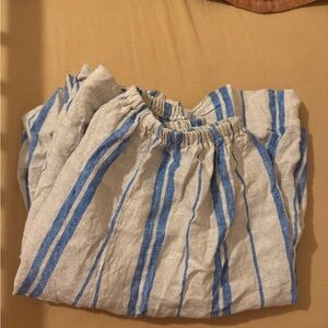 Boheme Goods Blue and White Stripe Linen Pants